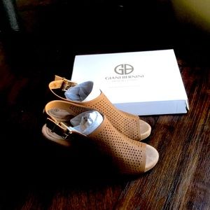 Giani Bernini Memory Foam sandals, medium chunk heels.  Worn only once.
